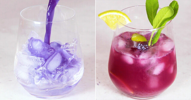 Så här enkelt gör du en magisk drink som ändrar färg