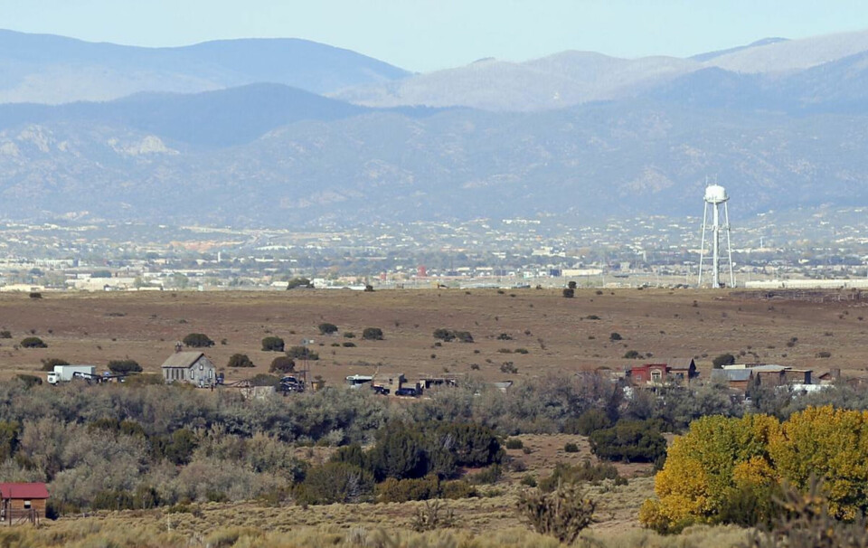 Inspelningsplatsen där olyckan skedde i Santa Fe, New Mexico Inspelningsplatsen där olyckan skedde i Santa Fe, New Mexico