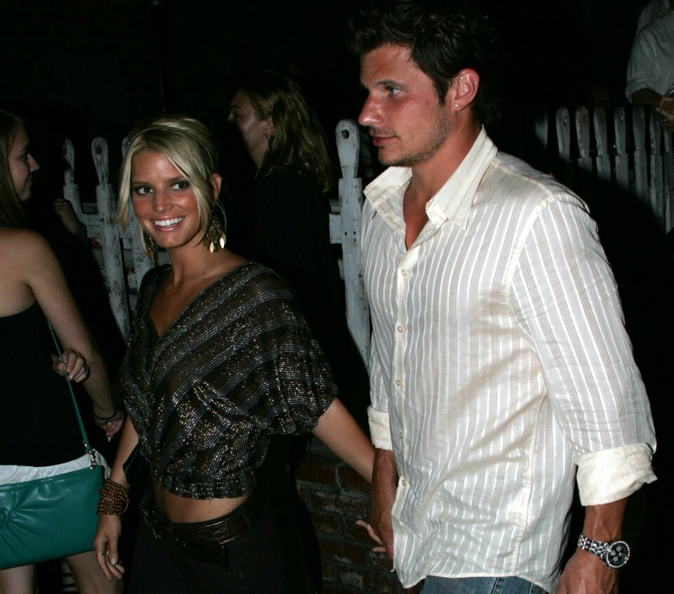 Dåvarande makarna Jessica Simpson och Nick Lachey, fotograferade ihop år 2004. Dåvarande makarna Jessica Simpson och Nick Lachey, fotograferade ihop år 2004.