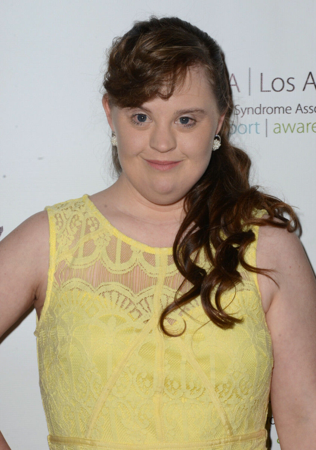 21 March 2016 - Sherman Oaks, California - World Down Syndrome Day celebrates with the premiere of "Kelly's Hollywood" held at ArcLight Sherman Oaks. Pictured: Jamie Brewer Ref: SPL1250523 210316 Picture by: AdMedia / Splash News Splash News and Pictures Los Angeles: 310-821-2666 New York: 212-619-2666 London: 870-934-2666 photodesk@splashnews.com 