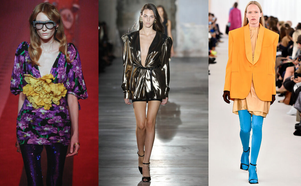 80-talet gör comeback hos Gucci, Saint Laurent och Balenciaga till våren 2017. 80-talets vårmode 2017