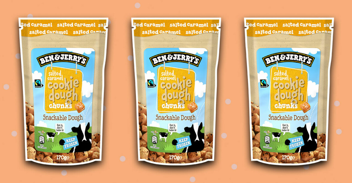 Nu lanserar Ben & Jerry's kakdeg med smak av salt karamell