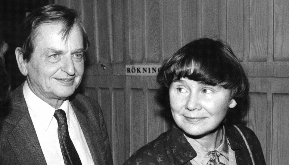 Paret Palme i december 1985, bara ett par månader före mordet. Paret Palme i december 1985, bara ett par månader före mordet.