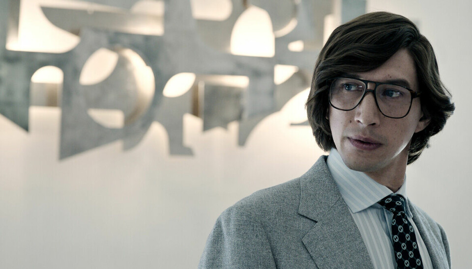 Adam Driver som Maurizio Gucci. Adam Driver som Maurizio Gucci.