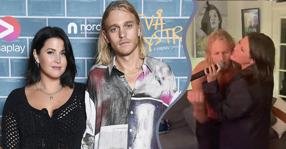 Se Molly Sandén och pojkvännen David Larsson i känslosamma duetten Shallow