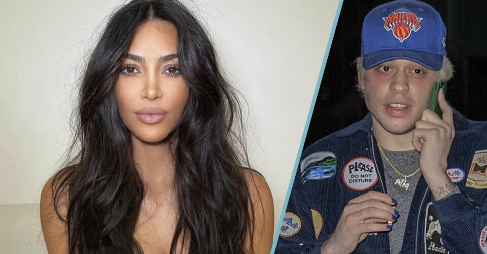 Här går Kim Kardashian och Pete Davidson hand i hand – med Yeezys