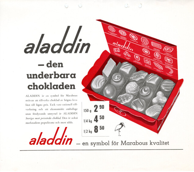 Aladdinask från 1951. Namnet Aladdin kommer mycket riktigt från sagan om Aladdin i Tusen och en natt. Aladdinask från 1951. Namnet Aladdin kommer mycket riktigt från sagan om Aladdin i Tusen och en natt.