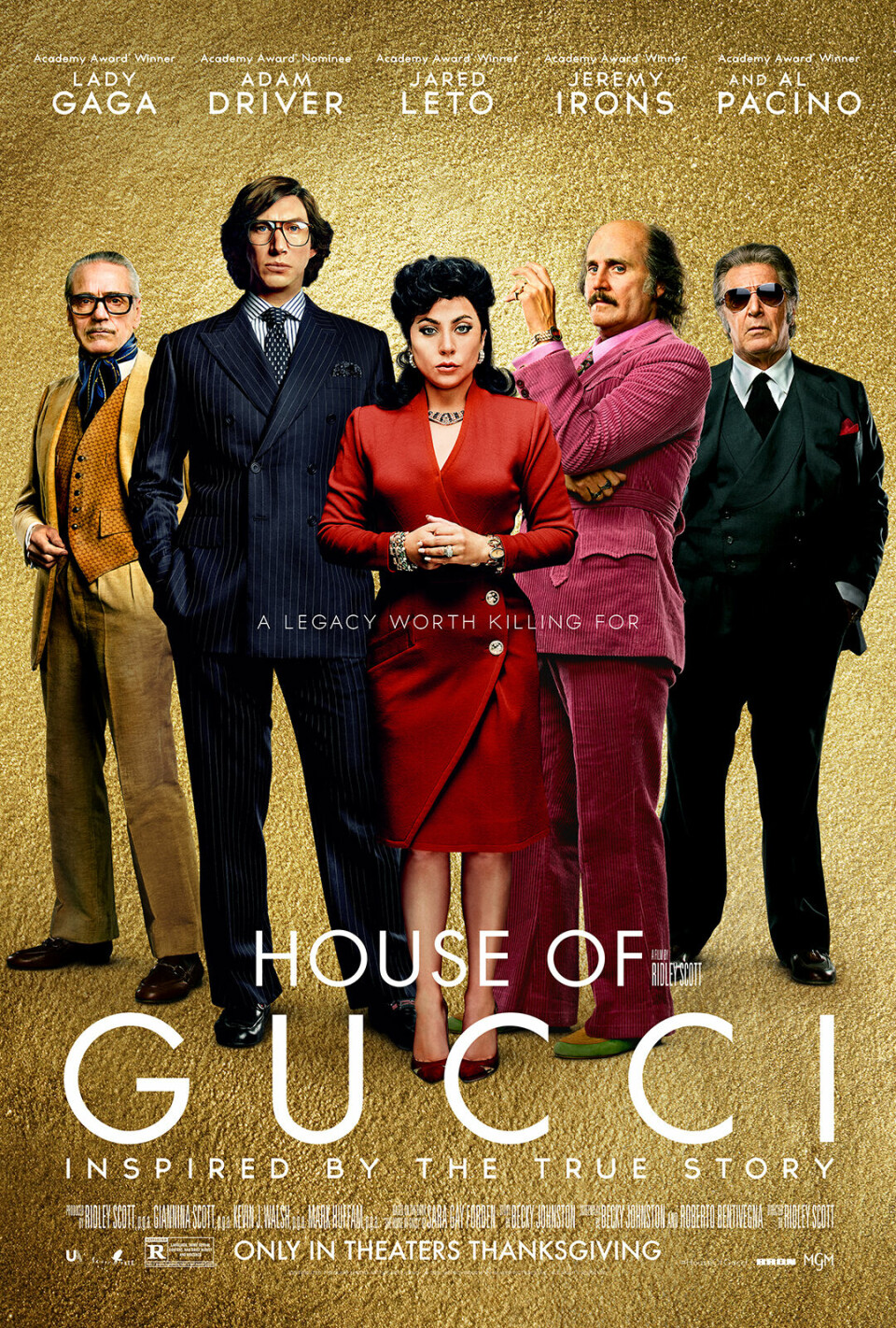 ”Inspirerad av den sanna historien” står det på filmaffischen till House of Gucci. ”Inspirerad av den sanna historien” står det på filmaffischen till House of Gucci.