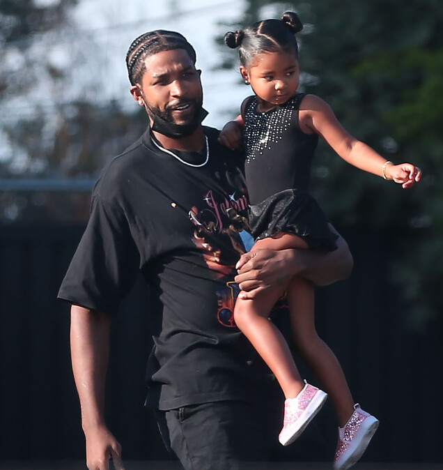 Tristan Thompson och dottern True. Tristan Thompson och dottern True.