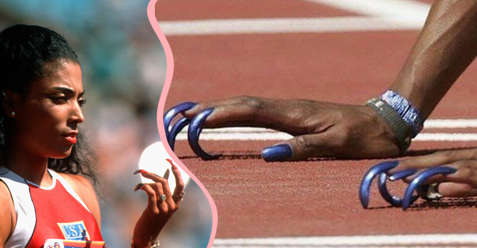 Friidrottaren Florence Griffith-Joyner hade extremt långa naglar medan hon tävlade. Friidrottaren Florence Griffith-Joyner hade extremt långa naglar medan hon tävlade.