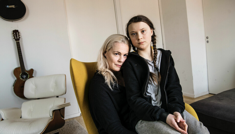Greta Thunbergs syster i rampljuset med mamma Malena Ernman