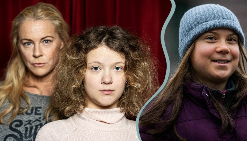 Greta Thunbergs syster i rampljuset med mamma Malena Ernman