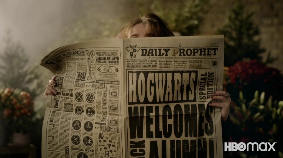 The Daily Prophet skriver om Harry Potter-återföreningen. The Daily Prophet skriver om Harry Potter-återföreningen.