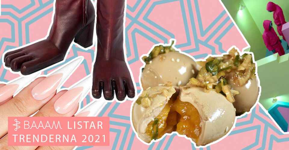 Trenderna vi har hatat att älska under 2021 – från klo-skor till gamla ägg