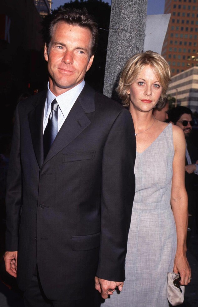 Meg Ryan och ex-maken Dennis Quaid 1998. Meg Ryan och ex-maken Dennis Quaid 1998.