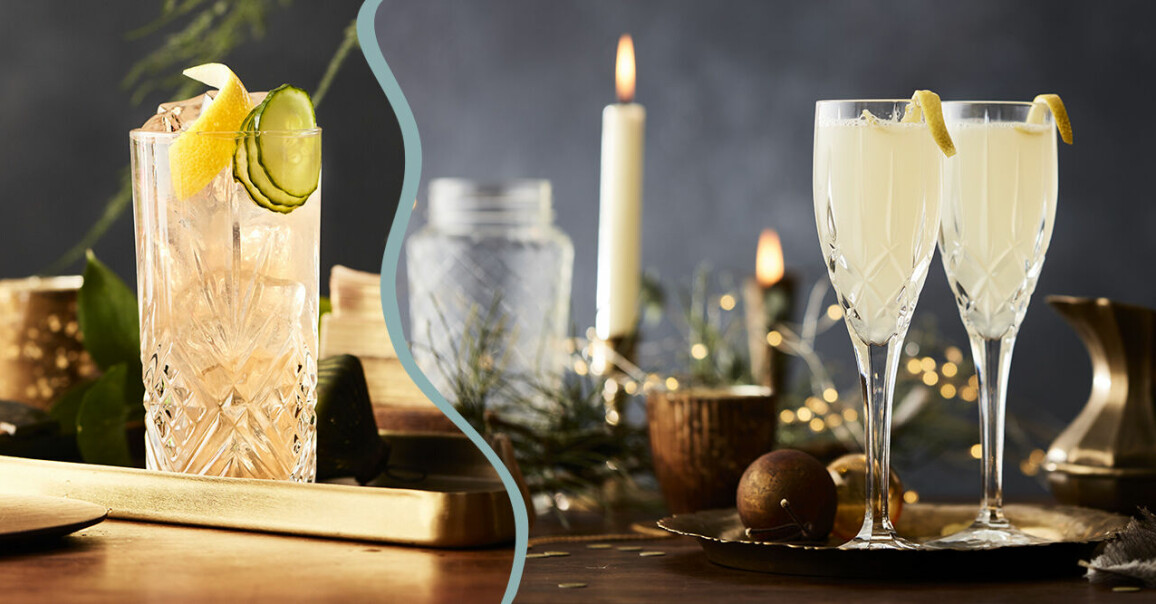 Enkla och goda gindrinkar till nyårsfesten