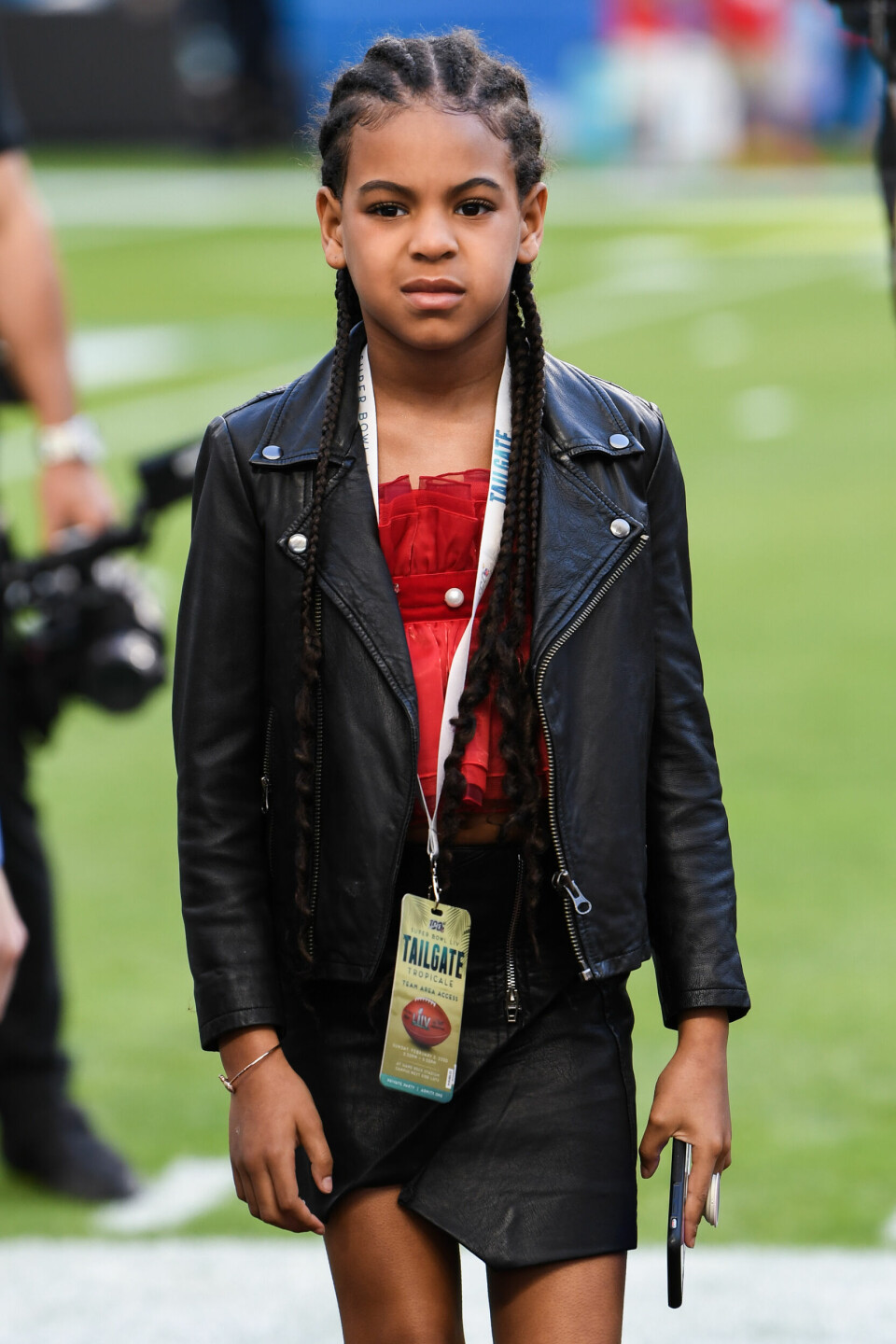 Blue Ivy följde med föräldrarna Beyoncé och Jay-Z på Super Bowl 2020. Blue Ivy följde med föräldrarna Beyoncé och Jay-Z på Super Bowl 2020.