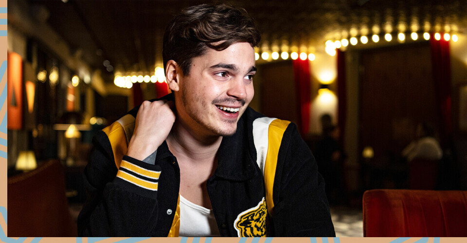 Oscar Zia stöttas av hemliga pojkvännen inför Melodifestivalen
