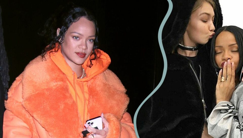 Så råkade Gigi Hadid starta ryktet om att Rihanna väntar tvillingar