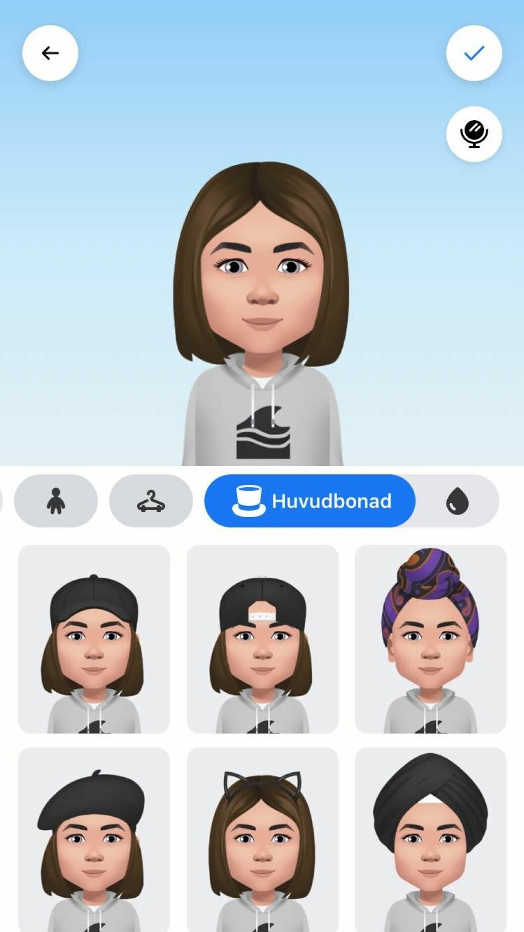 Facebook ny funktion avatar emoji