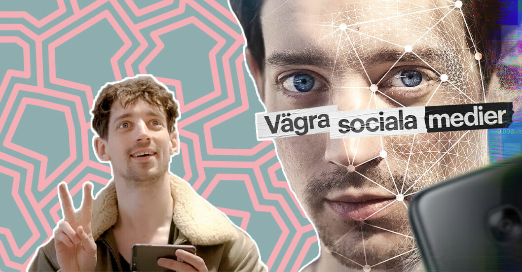 Adam Lundgren i sin nya SVT-serie om sociala medier.