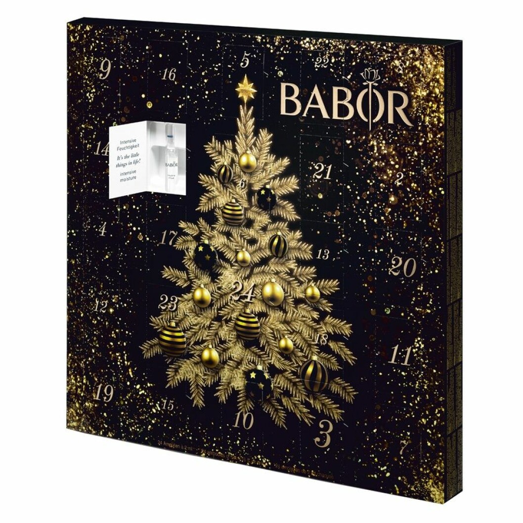 Adventskalender för vuxna med skönhetsprodukter från Babor.