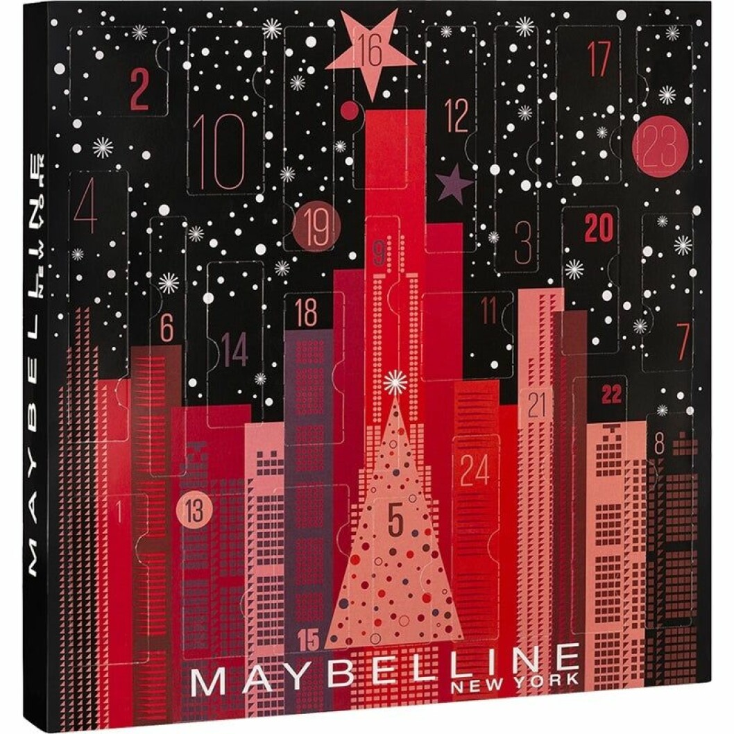 Adventskalender från Maybelline med smink till 2019