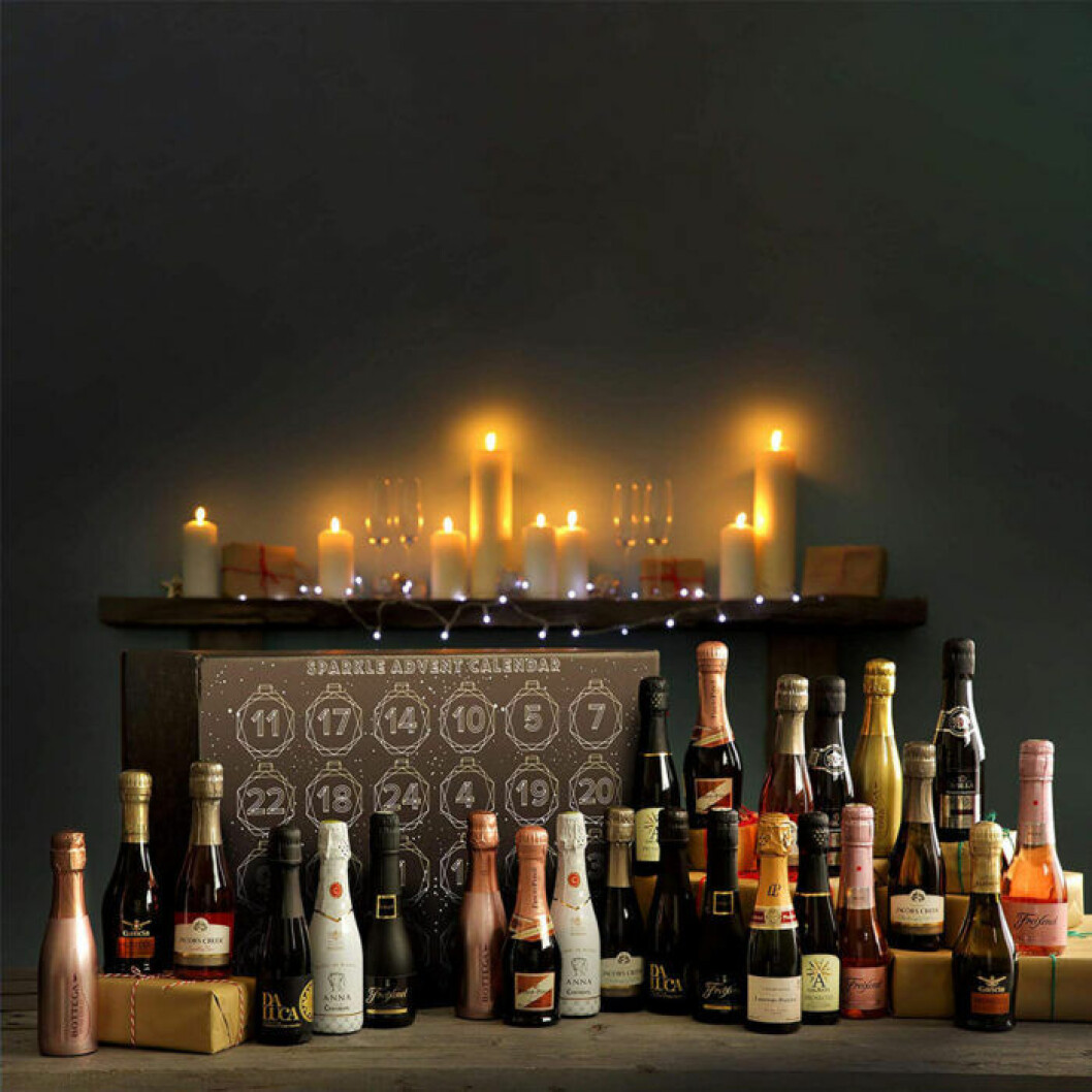 Adventskalender med prosecco till julen 2019