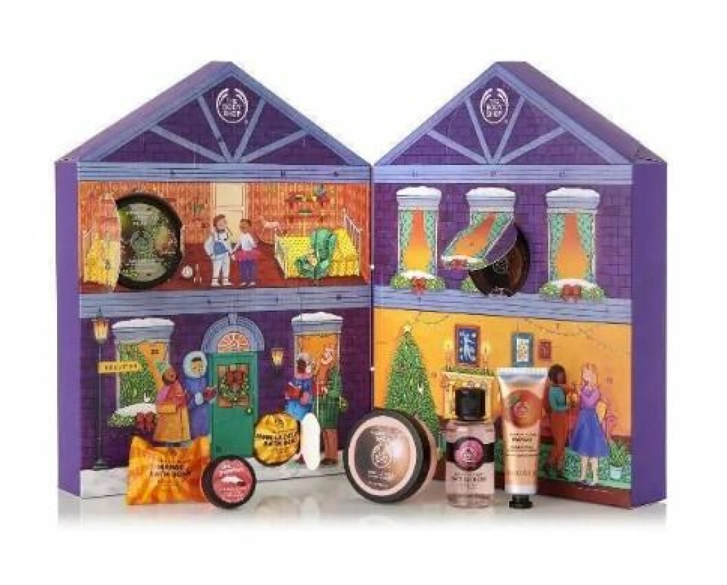 Adventskalender med smink till julen 2019 från The Body Shop
