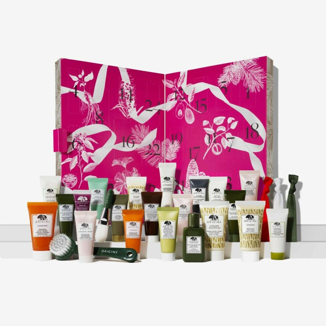 Adventskalender med skönhetsprodukter från Origins till 2019