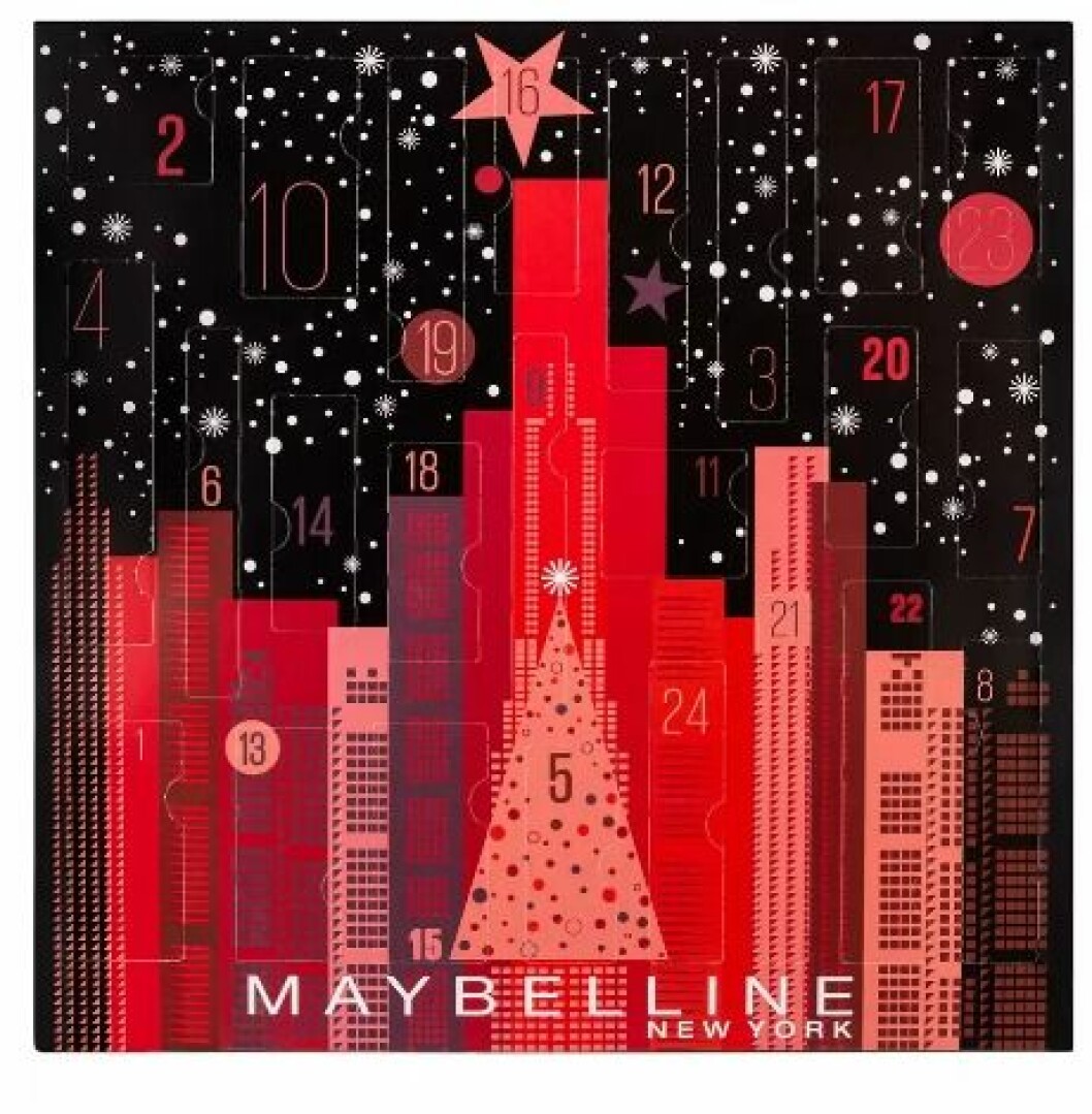 Adventskalender med smink från Maybelline till julen 2019