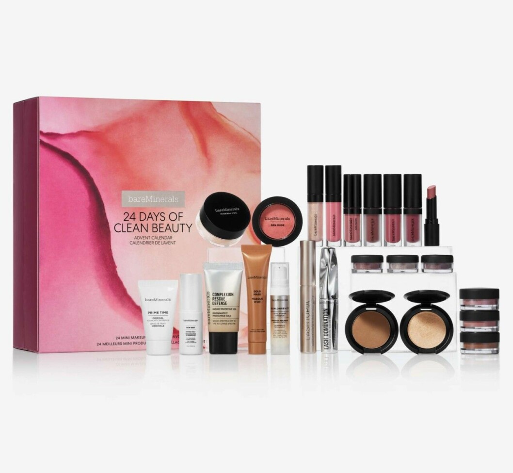 Adventskalender med smink från Bareminerals till julen 2019