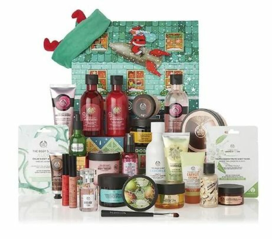 Adventskalender med smink och skönhetsprodukter från The Body shop till julen 2019