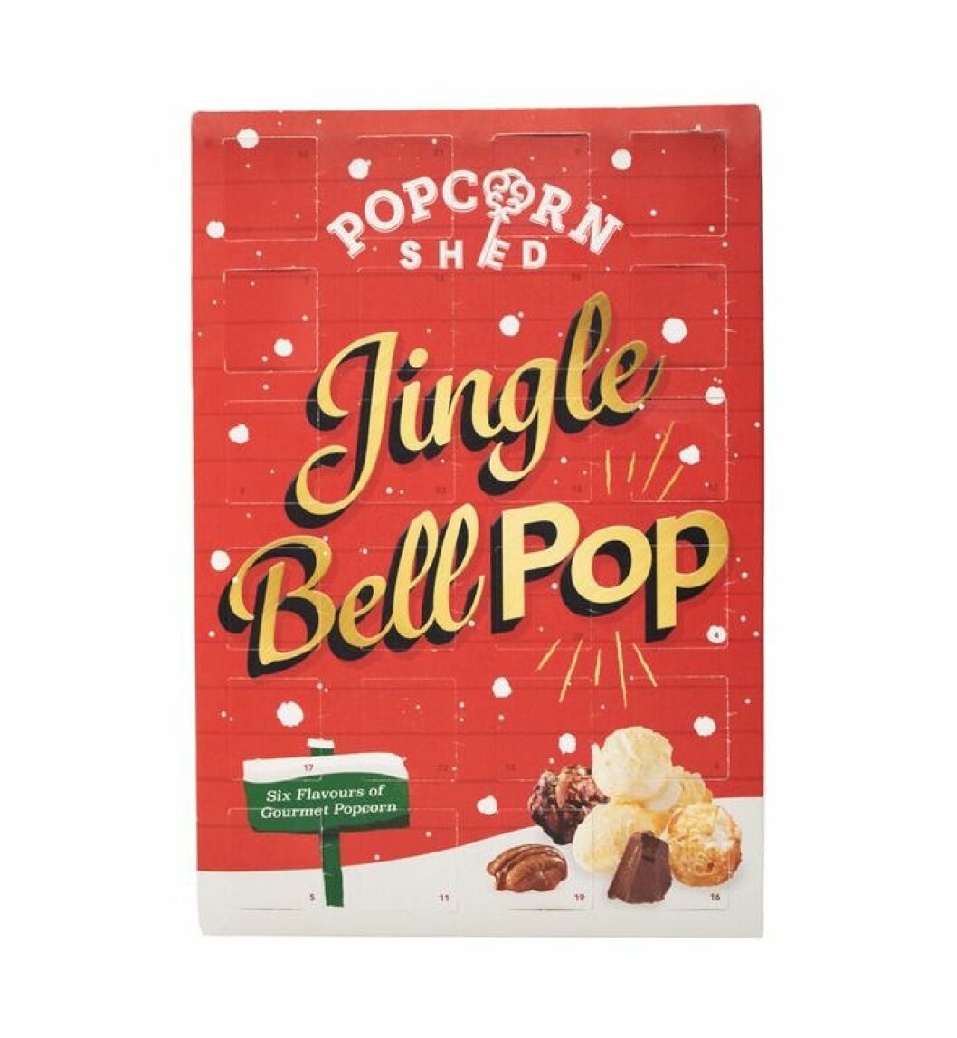 Adventskalender för vuxna till 2019 med popcorn