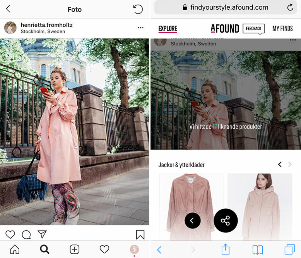 Afounds nya tjänst kopplar ihop deras produkter med dina inspirationsbilder. Afound lanserar Find your style