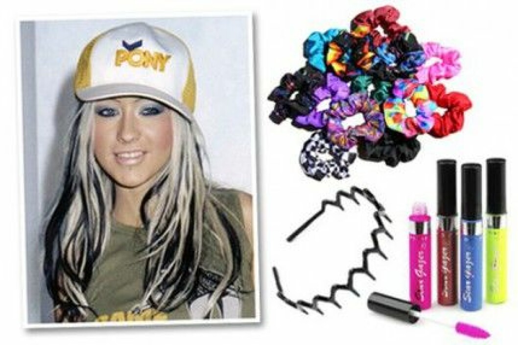 Christina Aguilera var helt rätt i sina slingor - 2002. Christina Aguilera var helt rätt i sina slingor - 2002.