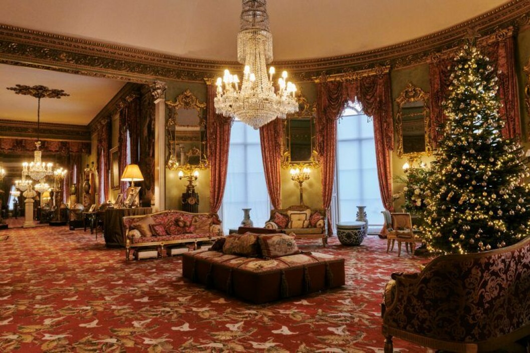 Ett av rummen i kungasviten in Belvoir Castle. 