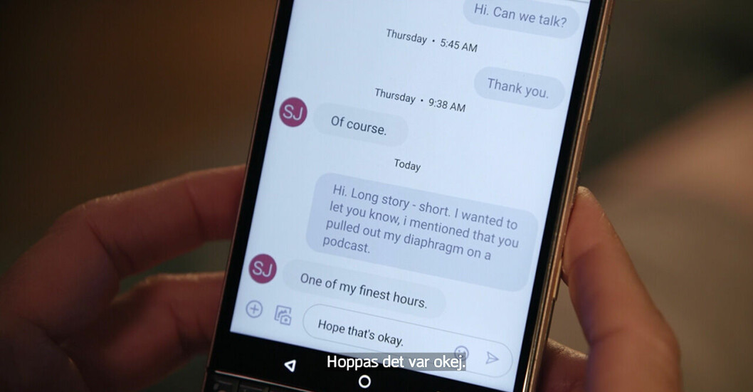 Carries sms till Samantha i And just like that.