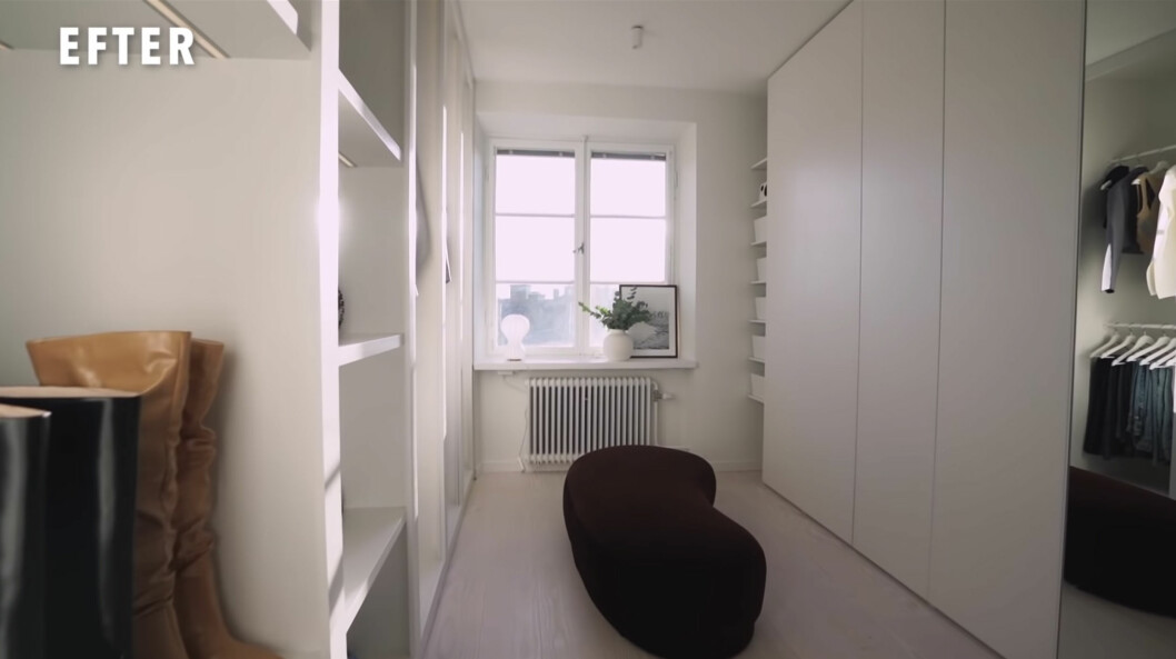 Favoritrummet: En walk-in-closet.