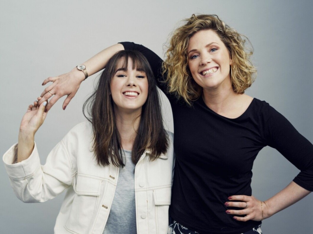Amanda och Anna träffades redan i femman. Foto: Bonnier Amanda och Anna i podden Alla våra ligg