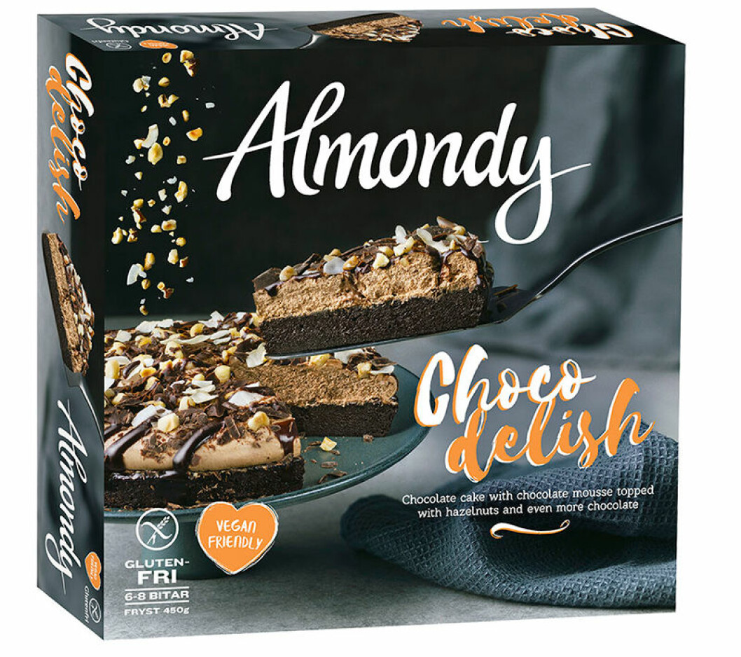 Almondy chokladkaka vegansk