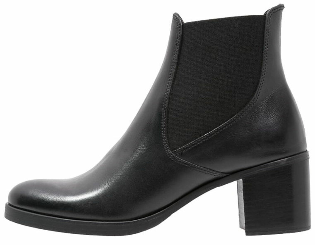 ankelboots klack skinn