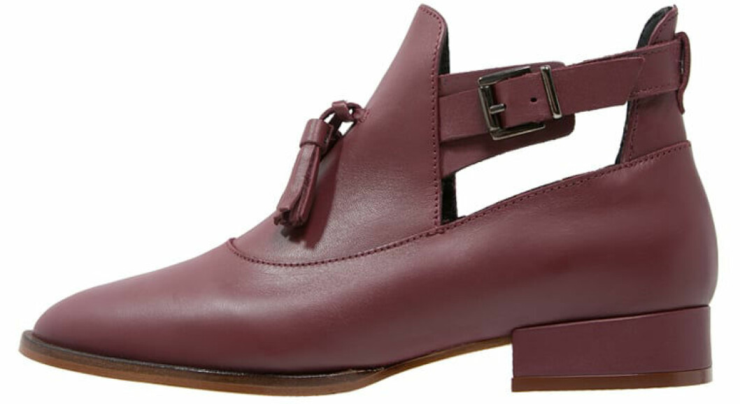 ankelboots vinröda