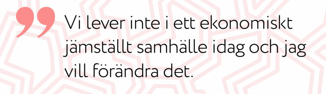 Anna Svahn: ”Vi lever inte i ett ekonomiskt jämställt samhälle idag”