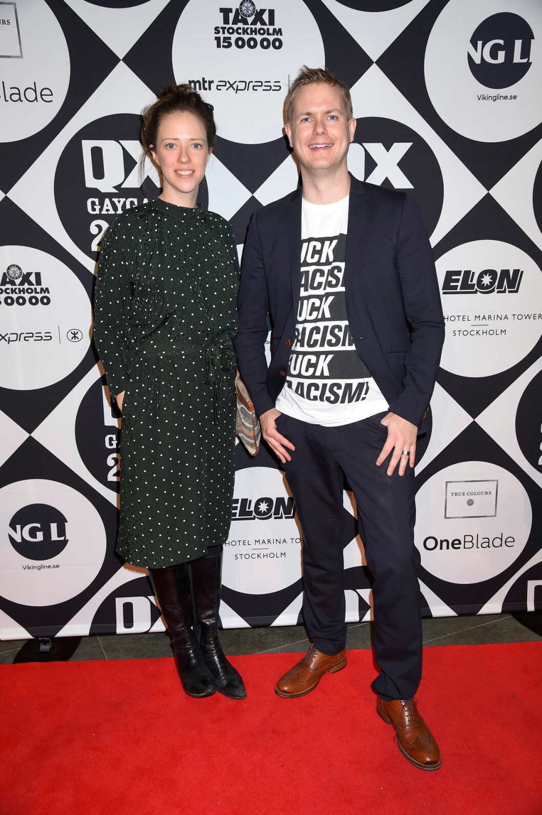 Åsa Lindhagen och Gustav Fridolin. Åsa Lindhagen och Gustav Fridolin på QX-galan 2019