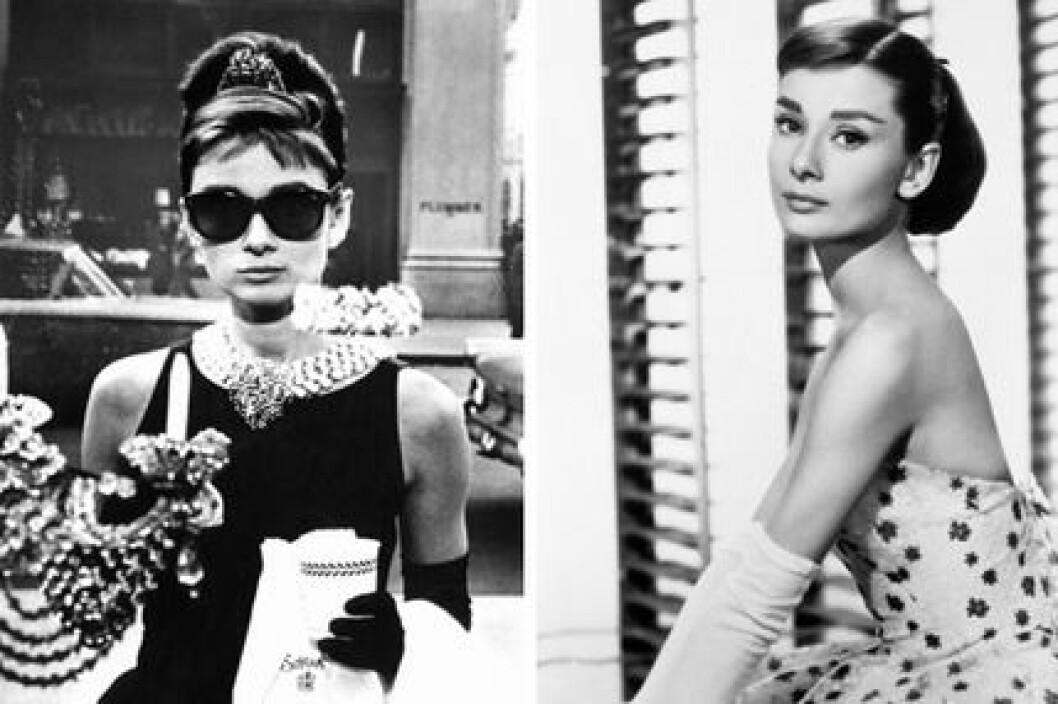 Audrey Hepburn från "Breakfast at Tiffany's" och "Funny Face".