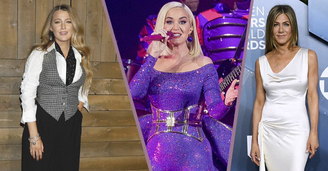 Blake lively, Jennifer Aniston, Katy Perry
