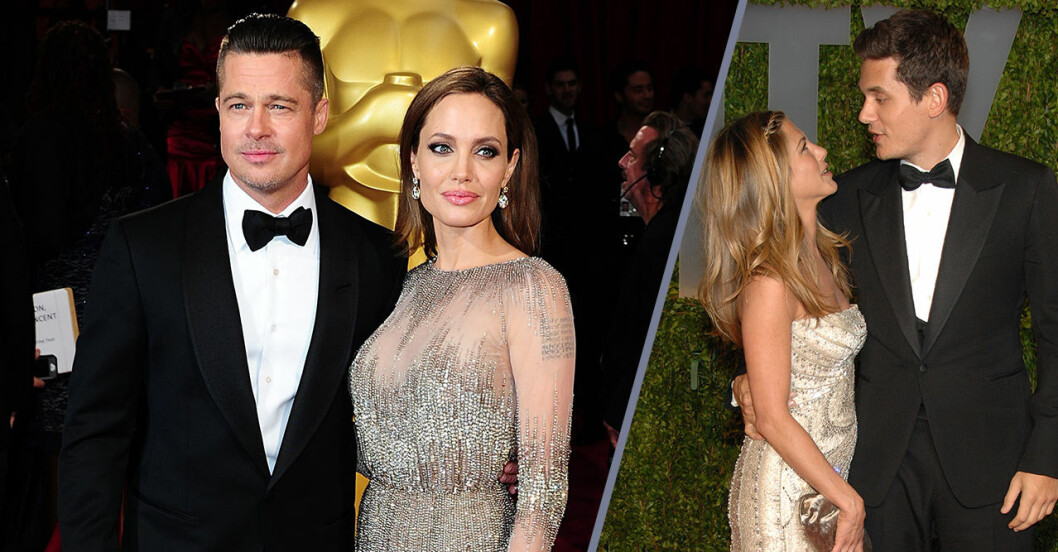 Brad Pitt, Angelina Jolie, Jennifer Aniston och John Mayer på Oscars