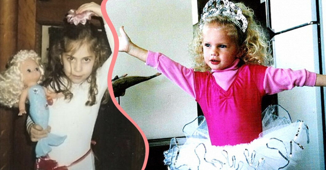 Lady GaGa Taylor Swift som barn