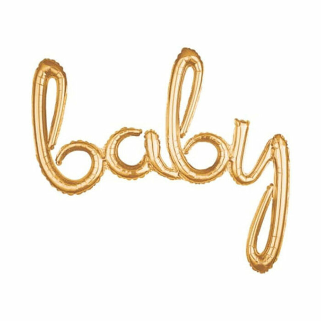 Baby ballong i guld